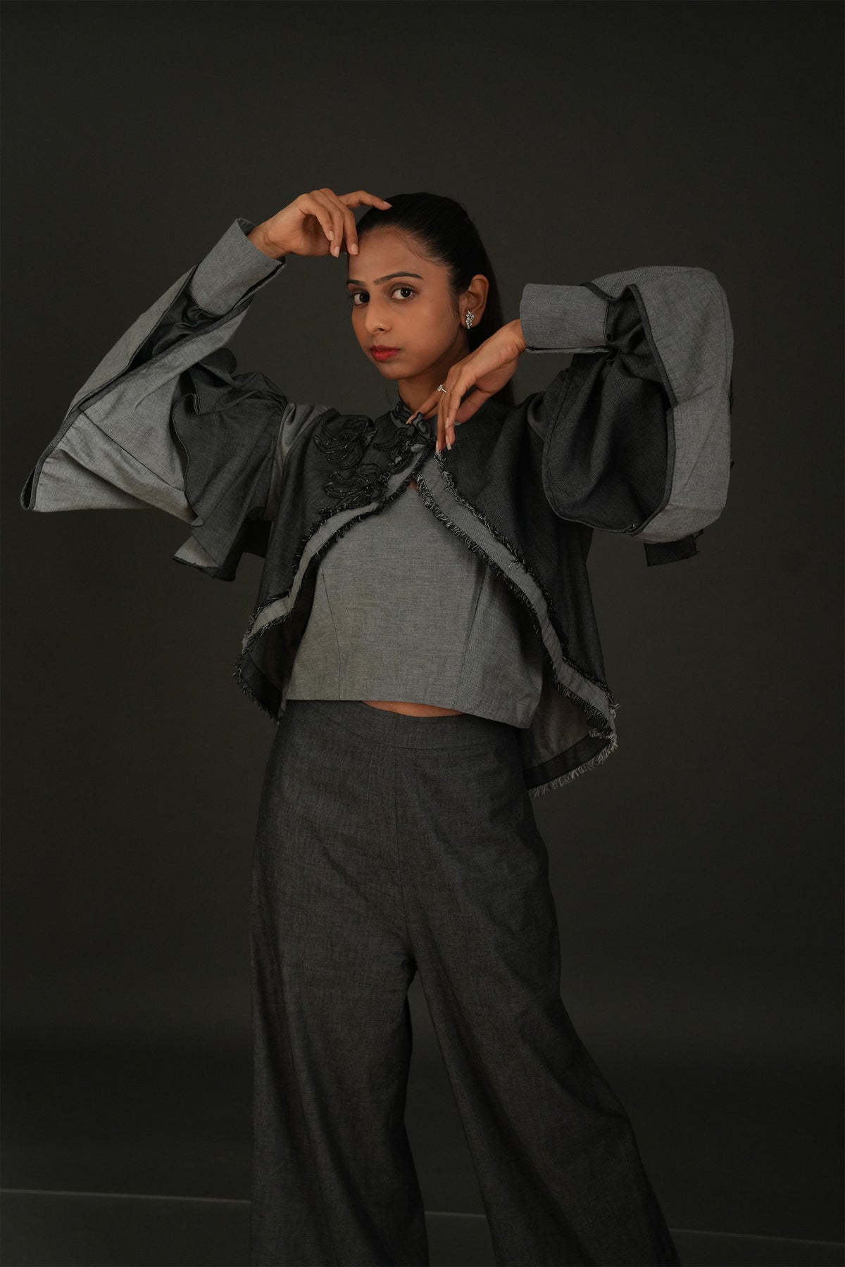 Charcoal Denim Cascade