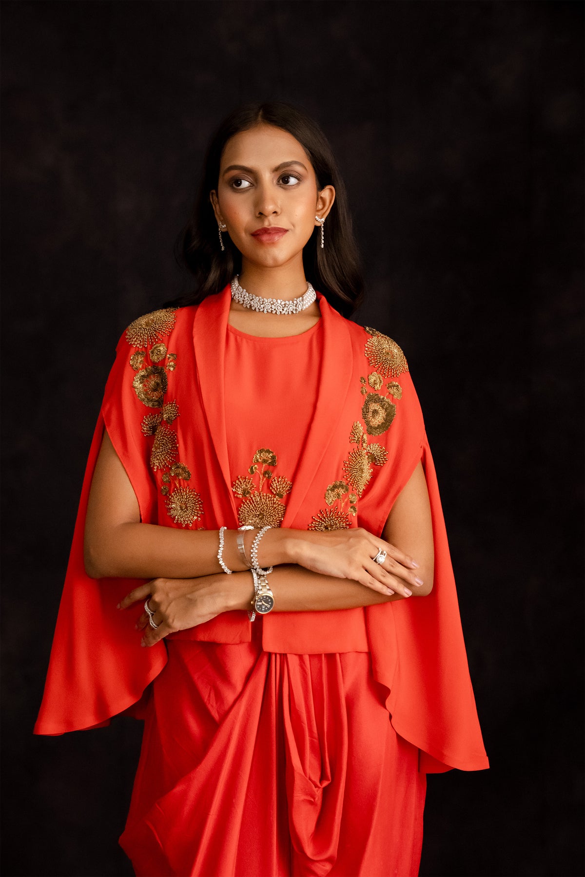 Red Cape Drape Set