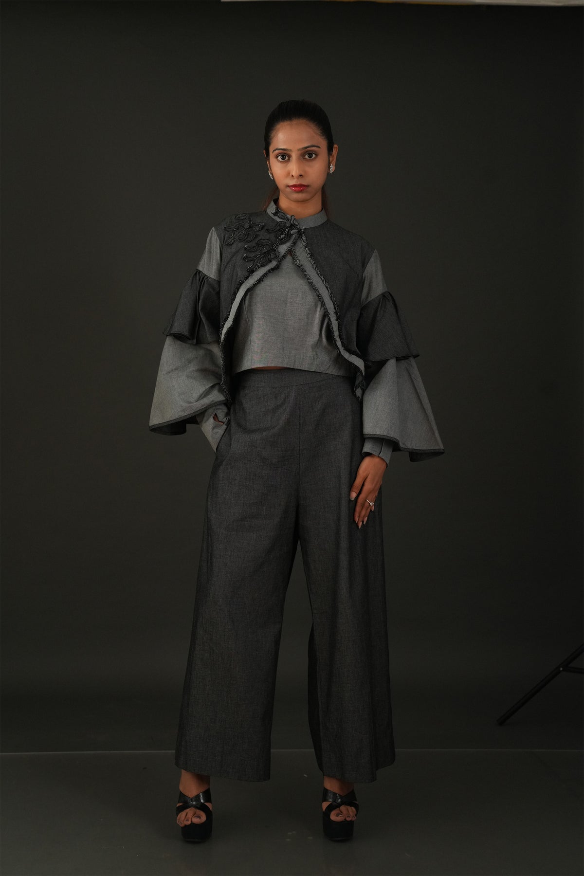 Charcoal Denim Cascade