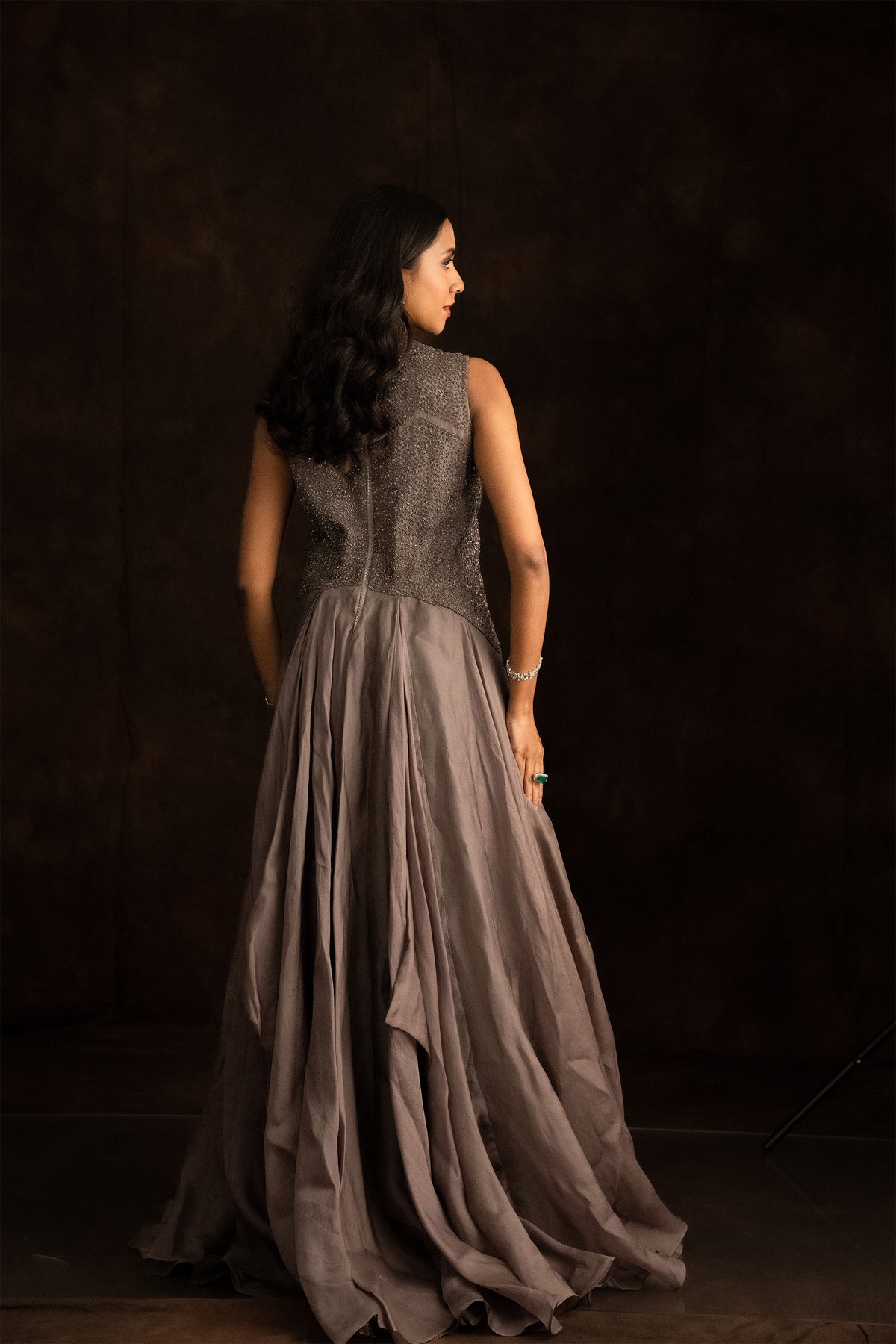 Mocha Sparkle Gown