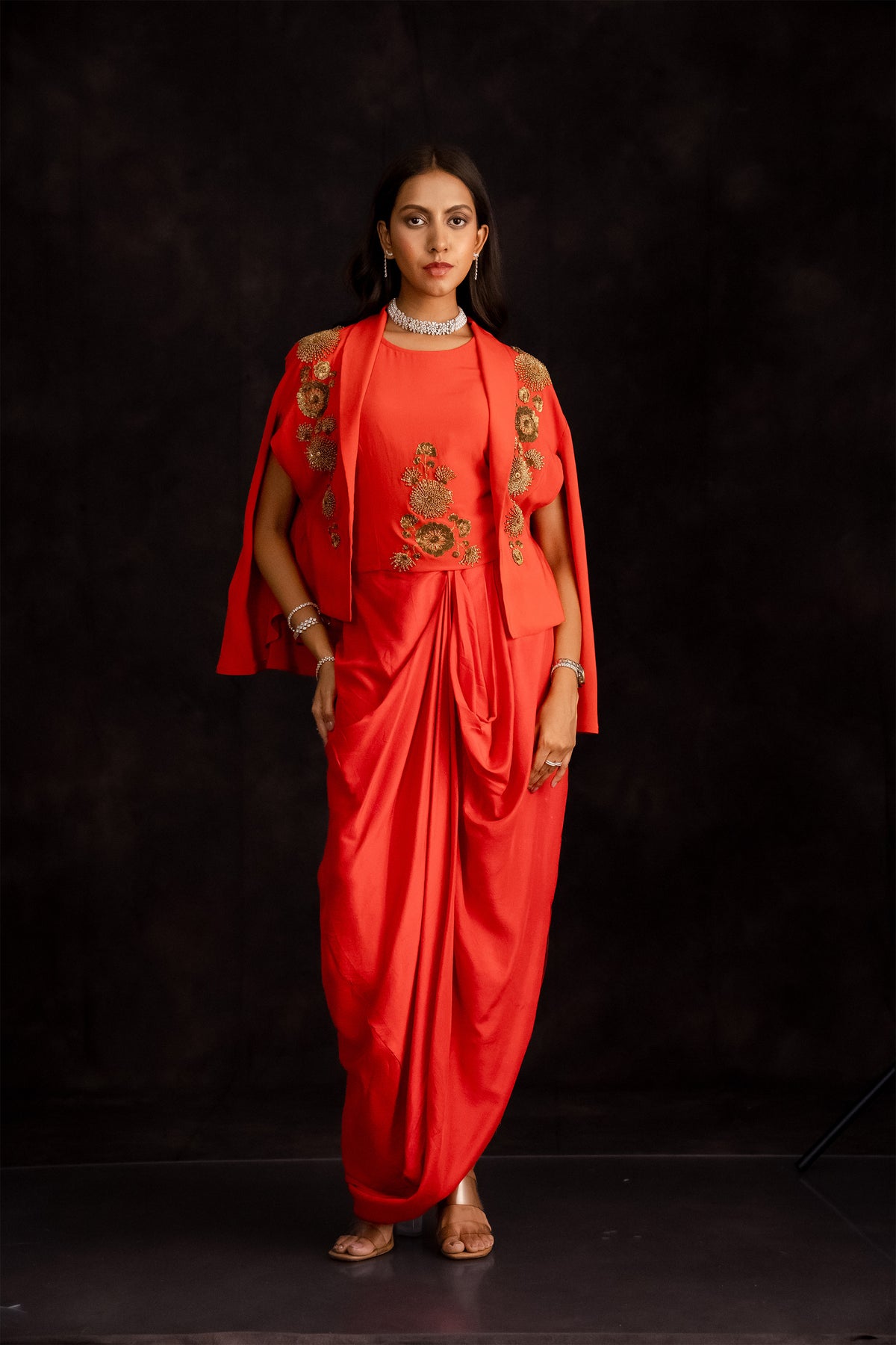 Red Cape Drape Set