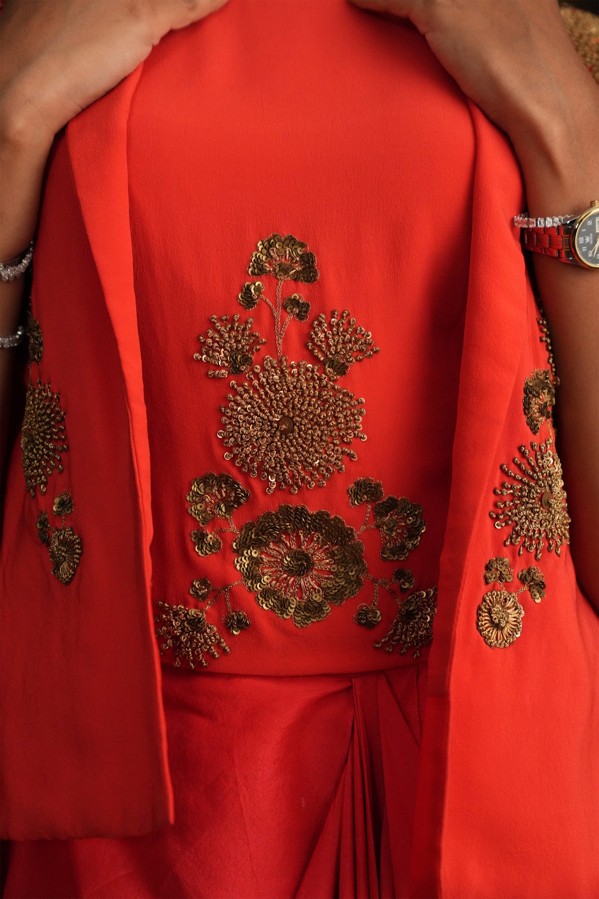 Red Cape Drape Set