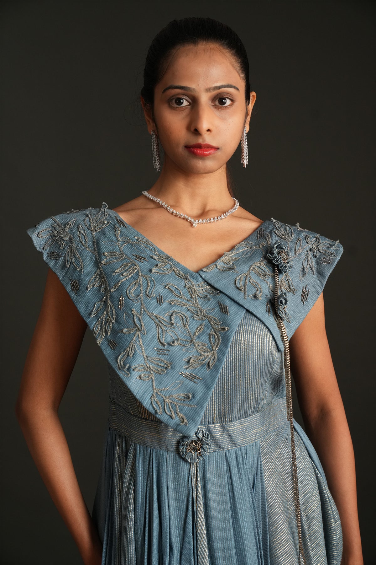 Mist Wave Layered Gown